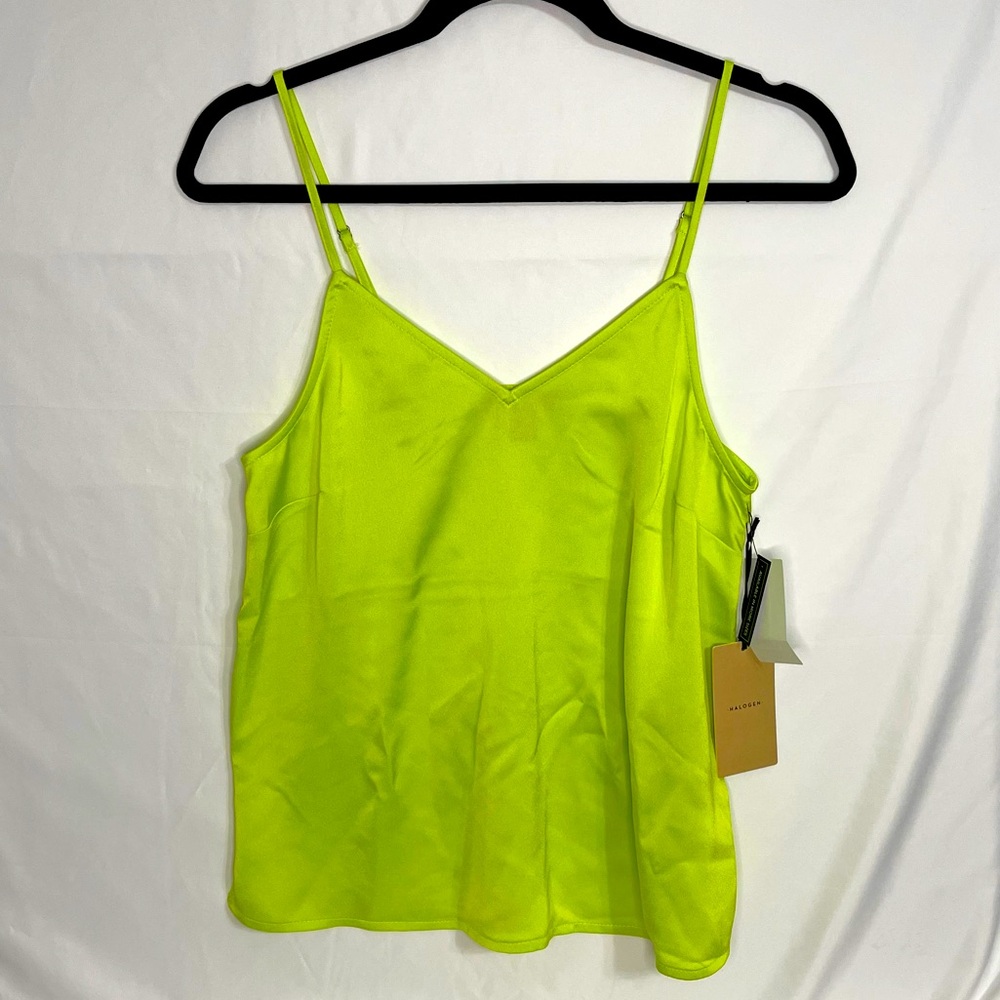 Halogen NEON Yellow Green Camisole